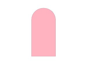 Painel Romano Veste Fácil 1,00x2,00 - Cores Neutras Rosa Liso 087
