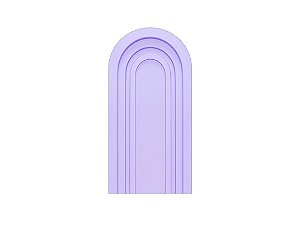 Painel Romano Veste Fácil 1,00x2,00 - Parede Arco Portal com Curvas Lilás 007