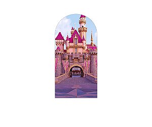 Painel Romano Veste Fácil 1,00x2,00 - Castelo Rosa com Dourado 002