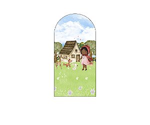 Painel Romano Veste Fácil 1,00x2,00 - Menina no Bosque Aquarela 004