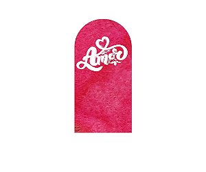 Painel De Festa Romano 1,00x2,00- Dia dos Namorados Amor Vermelho 011