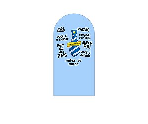 Painel De Festa Romano 1,00x2,00- Dia dos Pais Gravata Azul 013