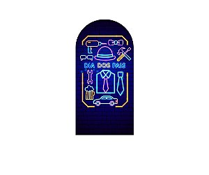 Painel De Festa Romano 1,00x2,00- Dia dos Pais Efeito Neon 020