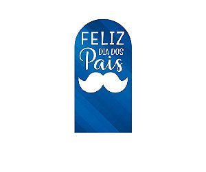 Painel De Festa Romano 1,00x2,00- Dia dos Pais Azul Bigode 024