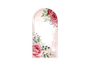 Painel De Festa Romano 1,00x2,00- Encontro de Casais Floral 028