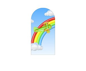 Painel De Festa Romano 1,00x2,00- Dia das Crianças Avião Céu Azul 033