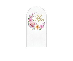 Painel De Festa Romano 1,00x2,00- Dia das Mães Lua Floral 089