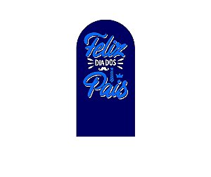 Painel De Festa Romano 1,00x2,00- Feliz Dia dos Pais Azul Marinho 101