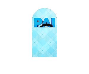 Painel De Festa Romano 1,00x2,00- Dia dos Pais Xadrez Azul 111