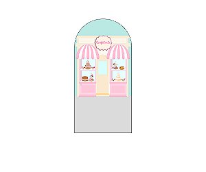 Painel De Festa Romano 1,00x2,00- Confeitaria Rosa Suave 009