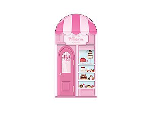 Painel De Festa Romano 1,00x2,00- Fachada Confeitaria Rosa 015