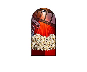 Painel De Festa Romano 1,00x2,00- Cinema com Pipoca 003
