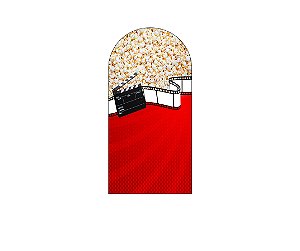 Painel De Festa Romano 1,00x2,00- Cinema Rolo de Filme e Pipoca 010