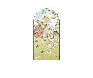 Painel De Festa Romano 1,00x2,00- Dinossauros no Montanha Aquarela 023