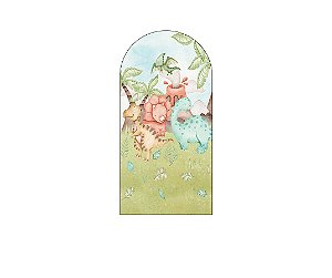 Painel De Festa Romano 1,00x2,00- Dinossauros Cute Aquarela 024