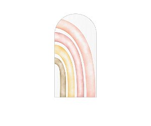 Painel De Festa Romano 1,00x2,00- Arco-íris Aquarela 049