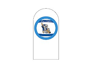 Painel De Festa Romano 1,00x2,00- Lutadores de Jiu-Jitsu Azul 006