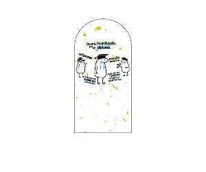 Painel De Festa Romano 1,00x2,00- Flork Humilhação Pelo Diploma 013