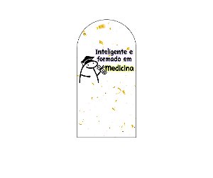 Painel De Festa Romano 1,00x2,00- Flork Formatura Medicina 023