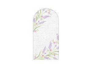 Painel De Festa Romano 1,00x2,00- Flores de Lavanda Aquarela 058