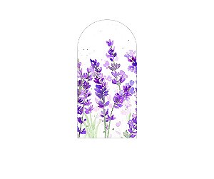 Painel De Festa Romano 1,00x2,00- Flores Lavandas Aquarela 103