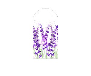 Painel De Festa Romano 1,00x2,00- Flores Lavandas 104