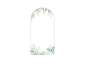 Painel De Festa Romano 1,00x2,00- Belas Folhagens Verde com Dourado 139
