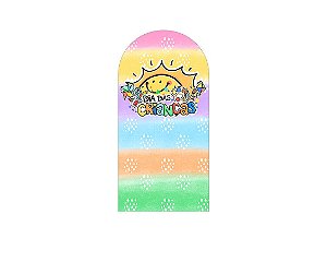 Painel Romano Veste Fácil 1,00x2,00 - Dia das Crianças Colorido Divertido 068