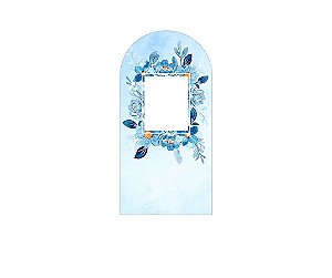 Painel Romano Veste Fácil 1,00x2,00 - Dia das Mães Floral Azul 090