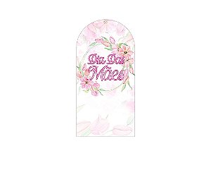 Painel Romano Veste Fácil 1,00x2,00 - Dia das Mães Flores Rosas 092