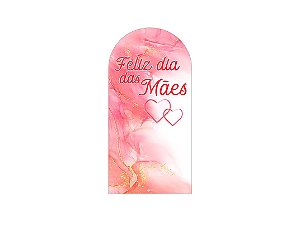 Painel Romano Veste Fácil 1,00x2,00 - Dia das Mães Corações Rosas 095