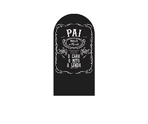 Painel Romano Veste Fácil 1,00x2,00 - Dia dos Pais Pai Número 1 Preto 104