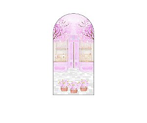 Painel Romano Veste Fácil 1,00x2,00 - Confeitaria Patisserie Lilás 011