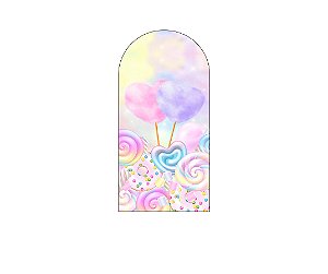 Painel Romano Veste Fácil 1,00x2,00 - Algodão Doce e Pirulitos Candy 021