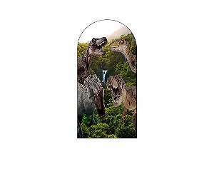 Painel Romano Veste Fácil 1,00x2,00 - Dinossauro Floresta com Cachoeira 010