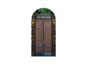 Painel Romano Veste Fácil 1,00x2,00 - Vale dos Dinossauros Efeito Madeira 015