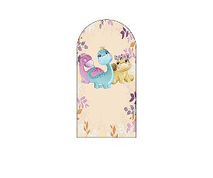 Painel Romano Veste Fácil 1,00x2,00 - Dinossauros Cute Floral 020