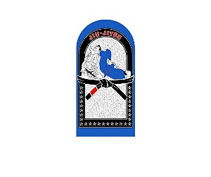 Painel Romano Veste Fácil 1,00x2,00 - Lutadores Jiu-Jitsu Azul 029