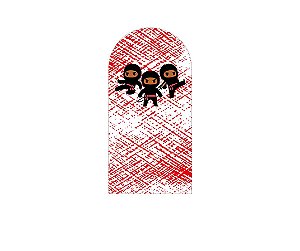 Painel Romano Veste Fácil 1,00x2,00 - Ninjas Cute 038