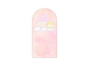 Painel Romano Veste Fácil 1,00x2,00 - 365 Sorrisos Rosa e Amarelo 045
