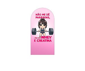 Painel Romano Veste Fácil 1,00x2,00 - Academia Rosa Menina Maromba 053