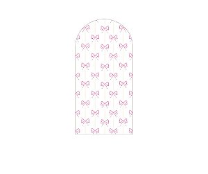 Painel Romano Veste Fácil 1,00x2,00 - Fitas e Laços Rosa 068