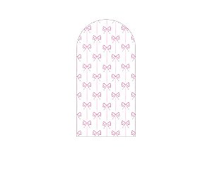Painel Romano Veste Fácil 1,00x2,00 - Fitas e Laços Rosa Aquarela 071