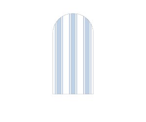 Painel Romano Veste Fácil 1,00x2,00 - Treliça de Laços Azul Aquarela 072