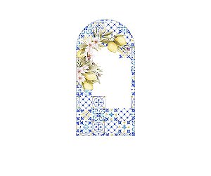 Painel Romano Veste Fácil 1,00x2,00 - Azulejo Mediterrâneo com Limões Sicilianos 077