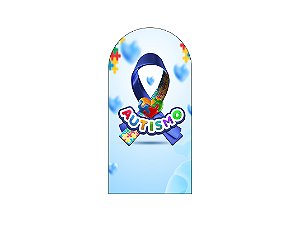 Painel Romano Veste Fácil 1,00x2,00 - Autismo Laço com Quebra Cabeça 003