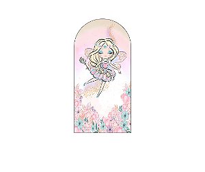 Painel Romano Veste Fácil 1,00x2,00 - Fadinha Floral Efeito Brilhos 005