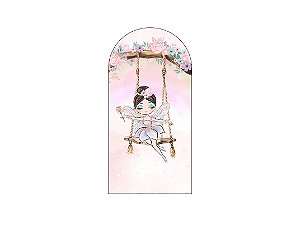 Painel Romano Veste Fácil 1,00x2,00 - Fada Cute no Balanço 006