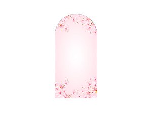 Painel Romano Veste Fácil 1,00x2,00 - Flores de Cerejeira Rosa 063