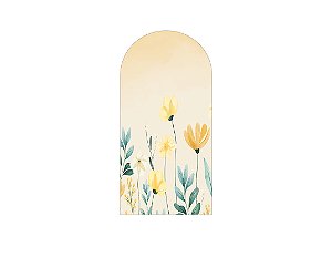 Painel Romano Veste Fácil 1,00x2,00 - Campo Flores Amarelas 068